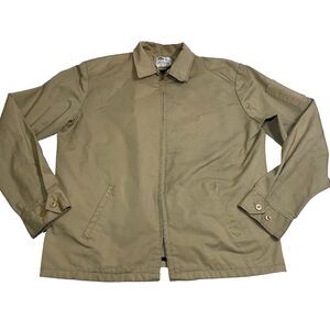 Mens Vintage Riverside Jacket And Master Liner Beige Canvas Fishing Coat Sz 44